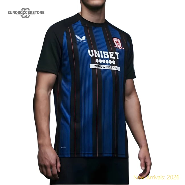 2025-2026 Middlesbrough Away Football Jersey 2024-2025 Season Collection