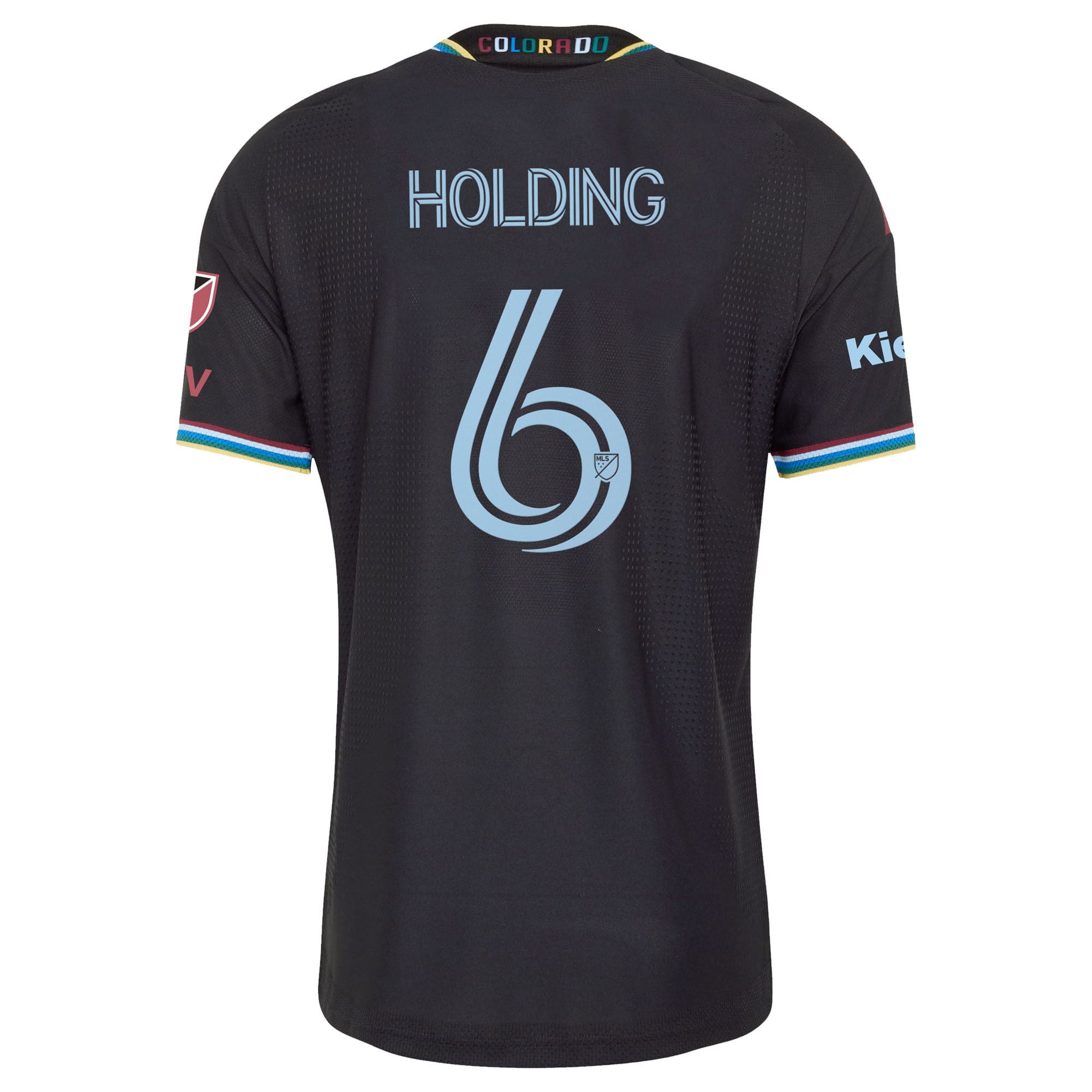[SJH] Rob Holding Colorado Rapids 2026 Colorful Colorado On-Field Authentic Patch Jersey - Black