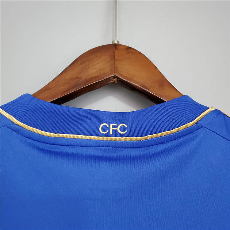 Authentic 1213 CHELSEA RETRO HOME BLUE SOCCER SHIRT JERSEY