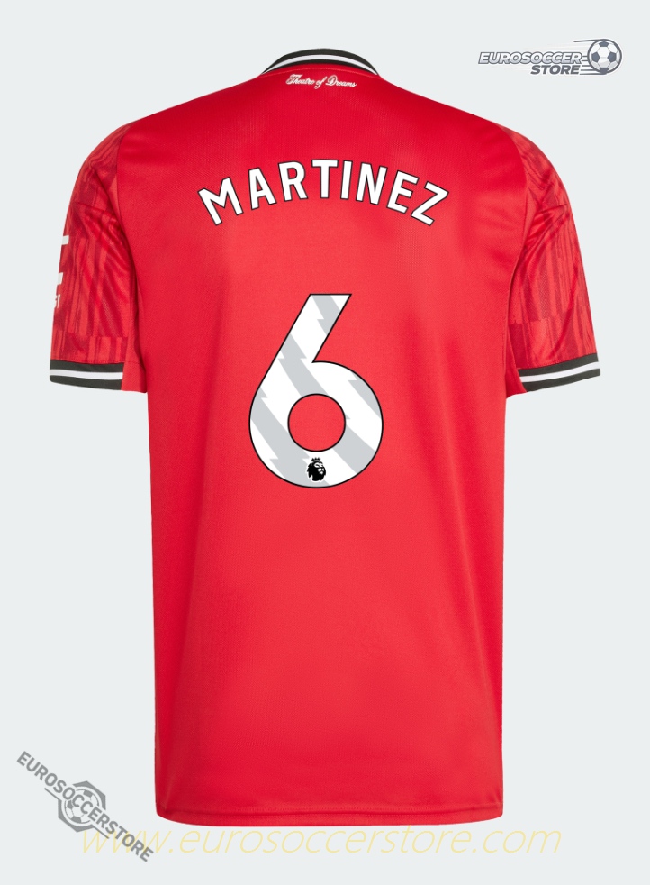 Manchester United Home MARTINEZ 6 Football Jersey 25-26 Season