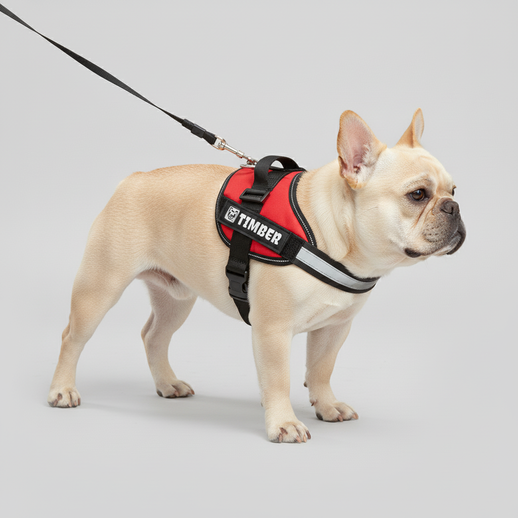 French Bulldog Henry Personalized French Bulldog Harness Practical Dog Gear