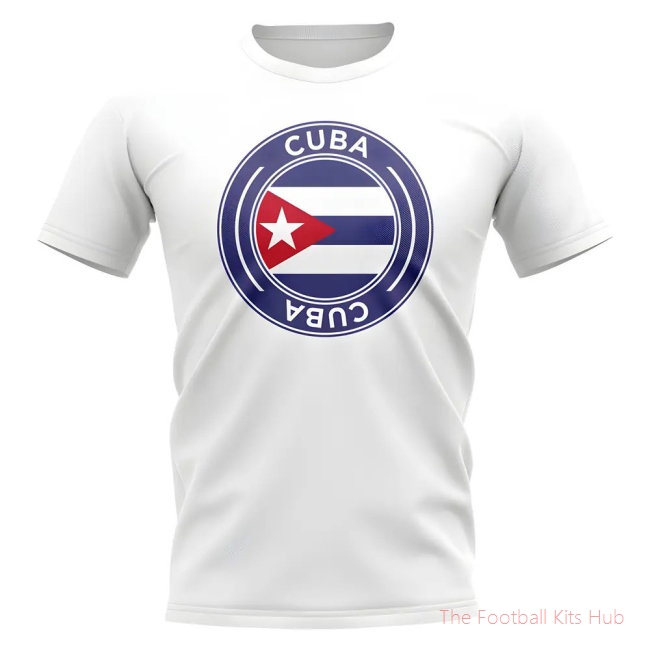 Cuba Football Badge T-Shirt (White)