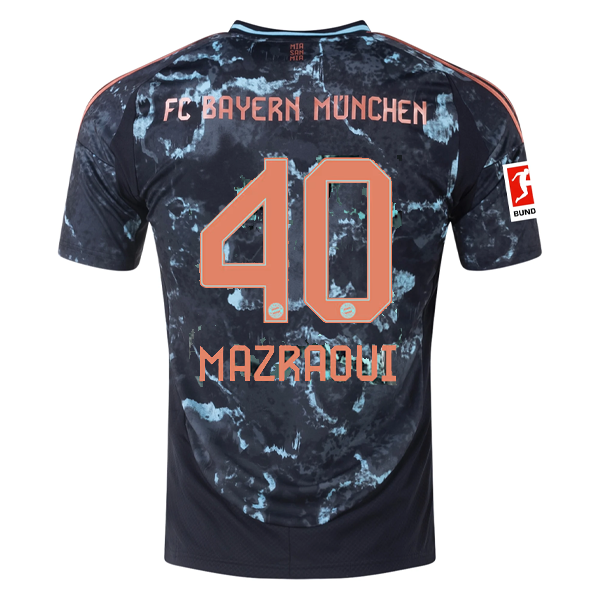 Bayern Munich Mazraoui 2024-2025 Bun Away Jersey – Authentic Shirt