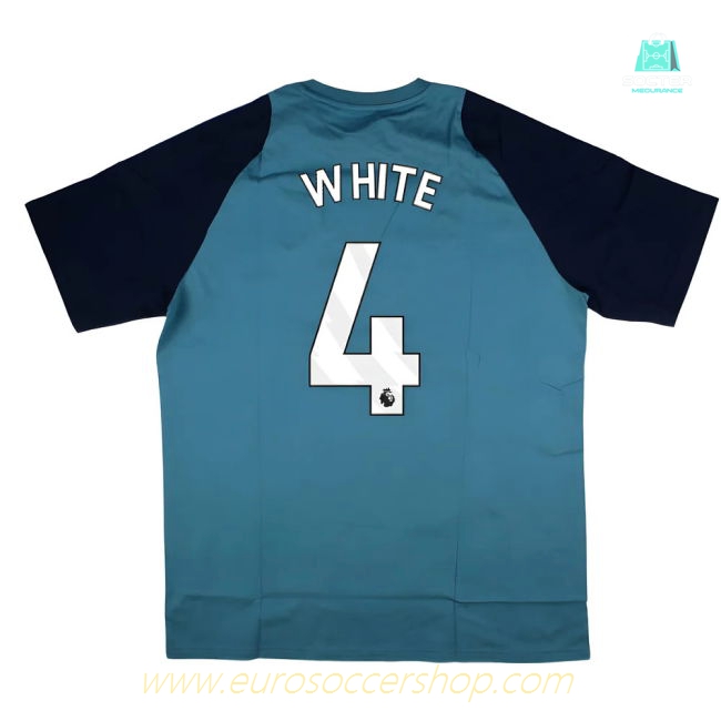 2025-2026 Arsenal Training Tee (Blanch Blue) (White 4)