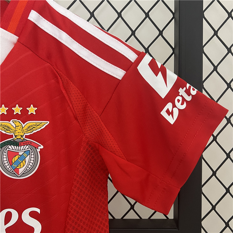 Kids Benfica 2425 Home Football Kit ShirtShorts - Official Replica