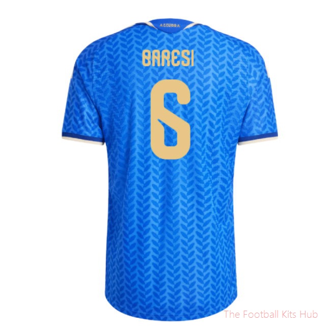 2026-2027 Italy Authentic Home Shirt (Baresi 6)