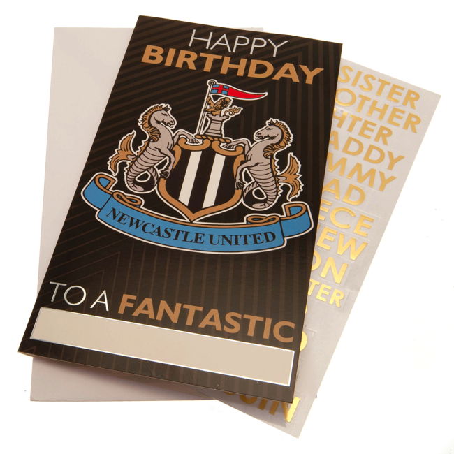 Newcastle United FC Personalised Birthday Card (Limited Edition)