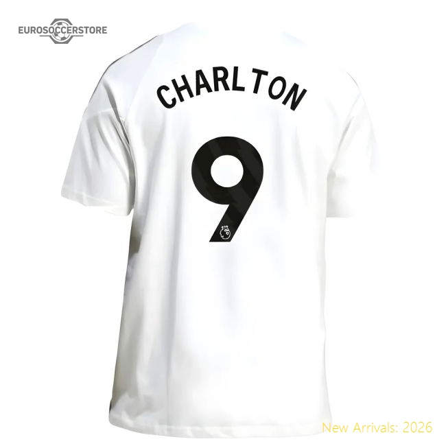 2025-2026 Man Utd Training Tee (White) (Charlton 9)