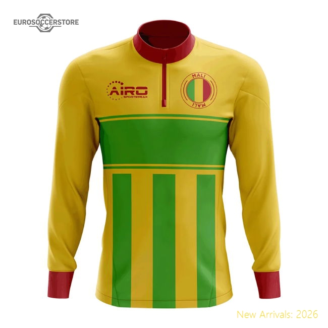 Mali Concept Football Half Zip Midlayer Top (yellow-green)