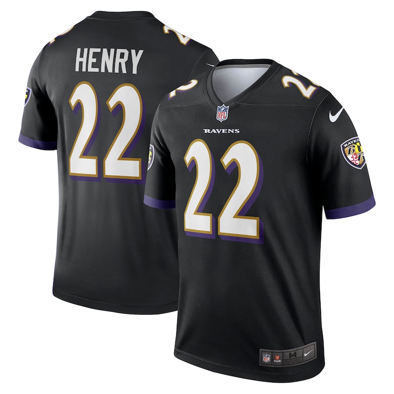 None Derrick Henry BAL Ravens Authentic Replica Jersey Game Day Wear