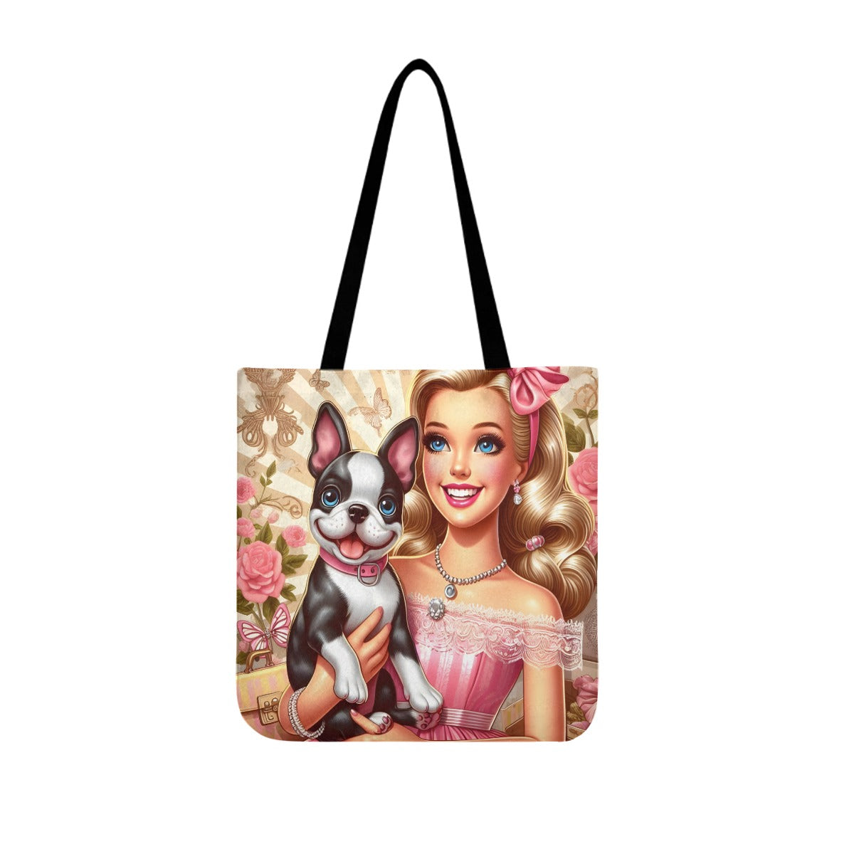 Harper - Cloth Tote Bags for Boston Terrier lovers
