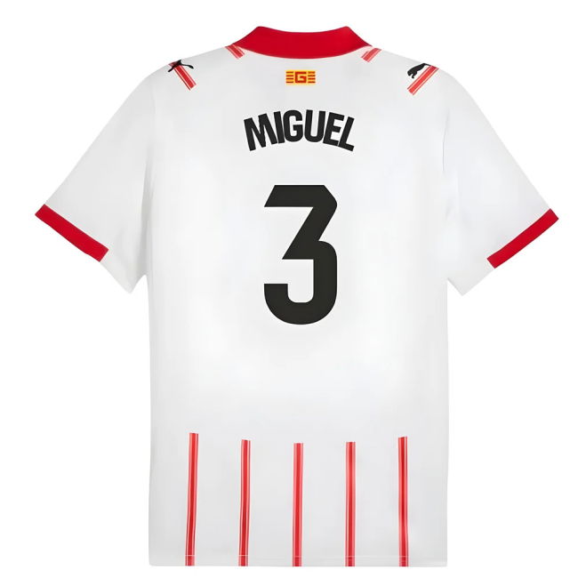 2025-2026 Girona Home Shirt (Miguel 3) | Competitive Price