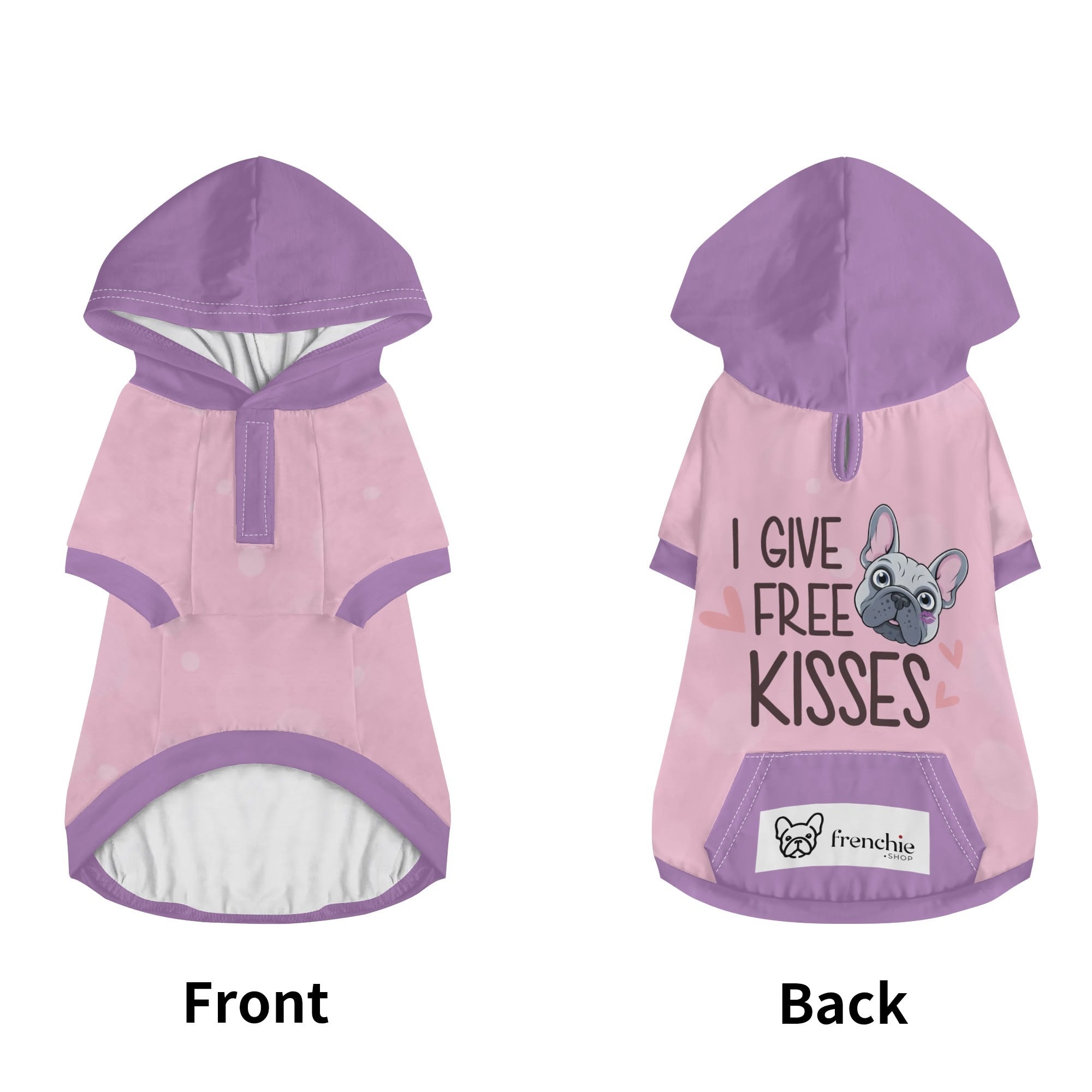 French Bulldog I Give Free Kisses Hoodies For French Bulldog |