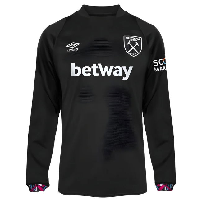 West Ham Long Sleeve official style Away Shirt 2022-2023