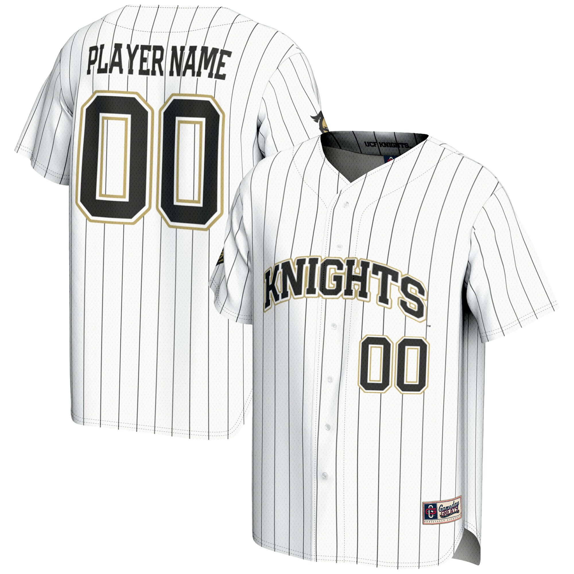 [NJP] UCF Knights GameDay Greats Youth NIL Pick-A-Player Lightweight Baseball Jersey - White