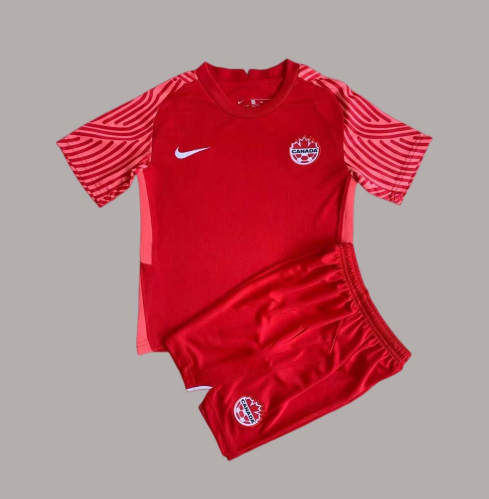 Kids Canada World Cup 2020 Home Red Soccer KitShirtShorts - World Cup