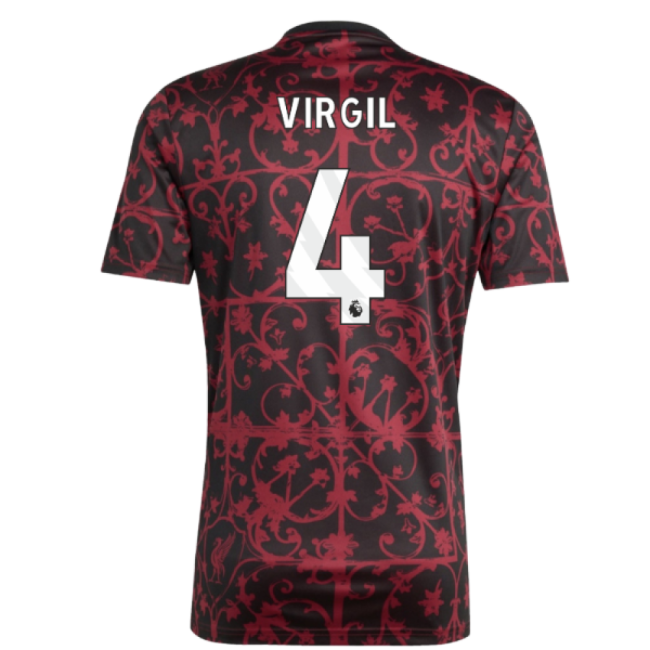 2025-2026 Liverpool Pre-Match Shirt (Black) (Virgil 4) (Fan Favorite)
