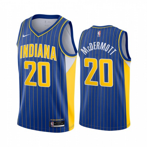 Durable IND Doug Mc #20 2020 City Swingman NBA Jersey Blue -