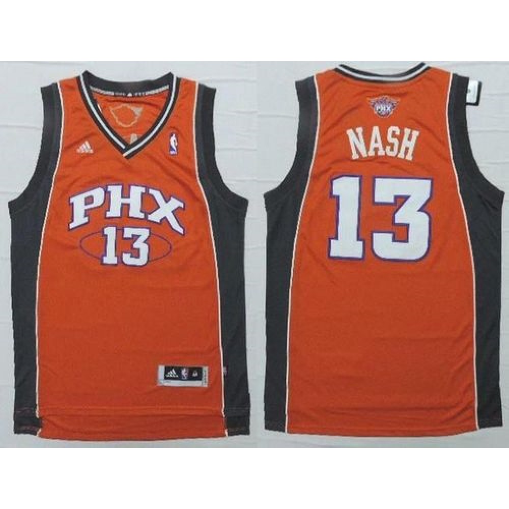 Suns #13 Steve Nash Orange Stitched NBA Jersey