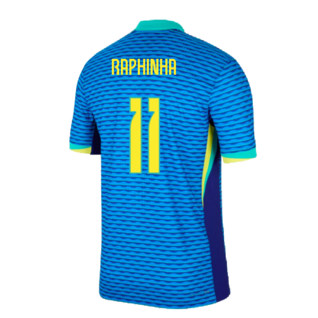 Jersey 2024-2025 Brazil Away Dri-Fit Adv Match Shirt (Raphinha 11)