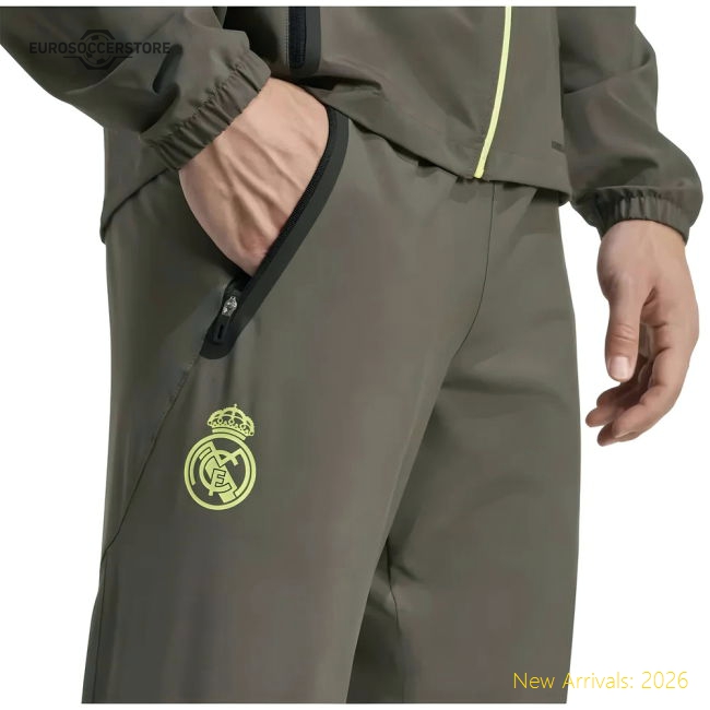 Supporter 2025-2026 Real Madrid Vis Tech Pants (Almost Grey)