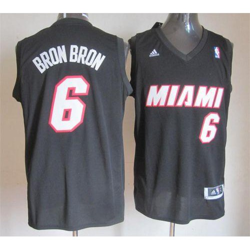 Authentic Style Miami Heat LeBron #6 NBA Replica Jersey Athletic