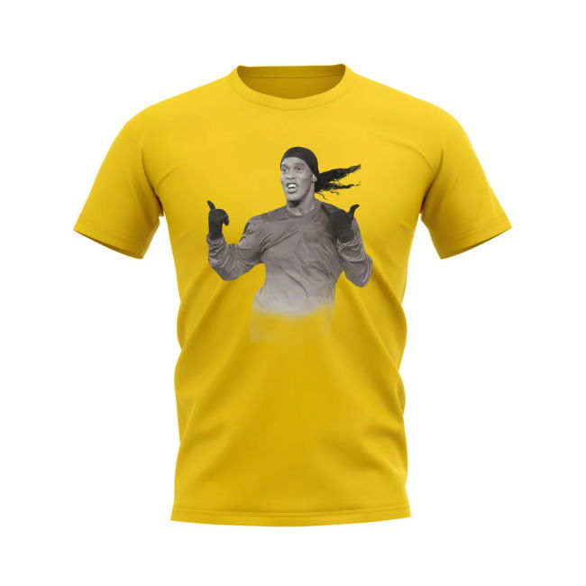 Football Ronaldinho Brazil Legend T-Shirt (Yellow) National