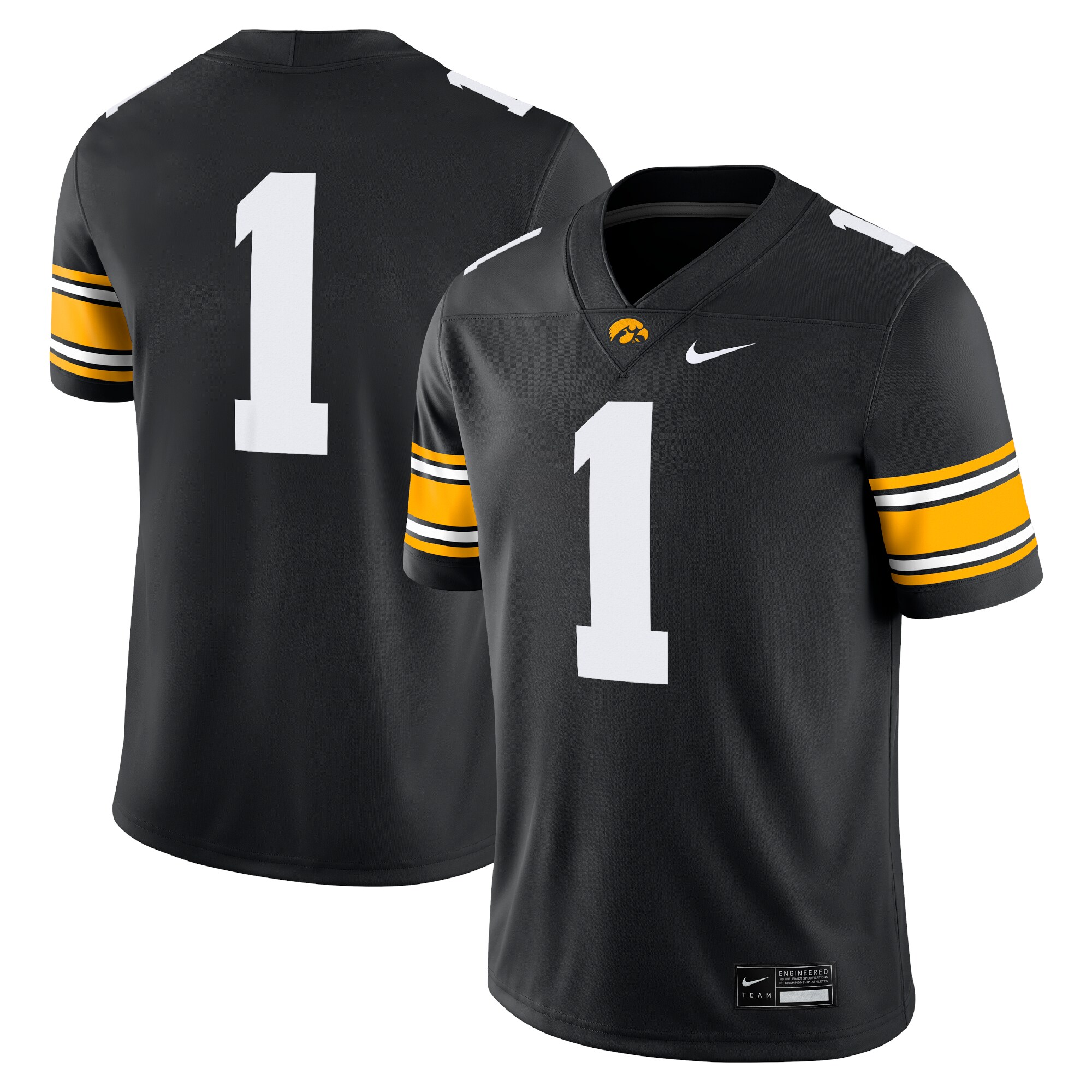 [NJP] Iowa Hawkeyes Game Jersey - Black