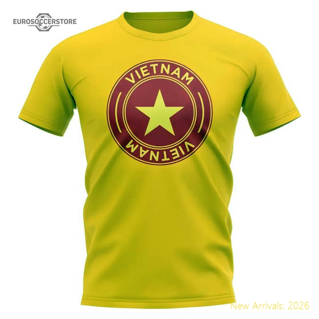 Top Vietnam Football 20242025 Regular Shirt () Slim Breathable