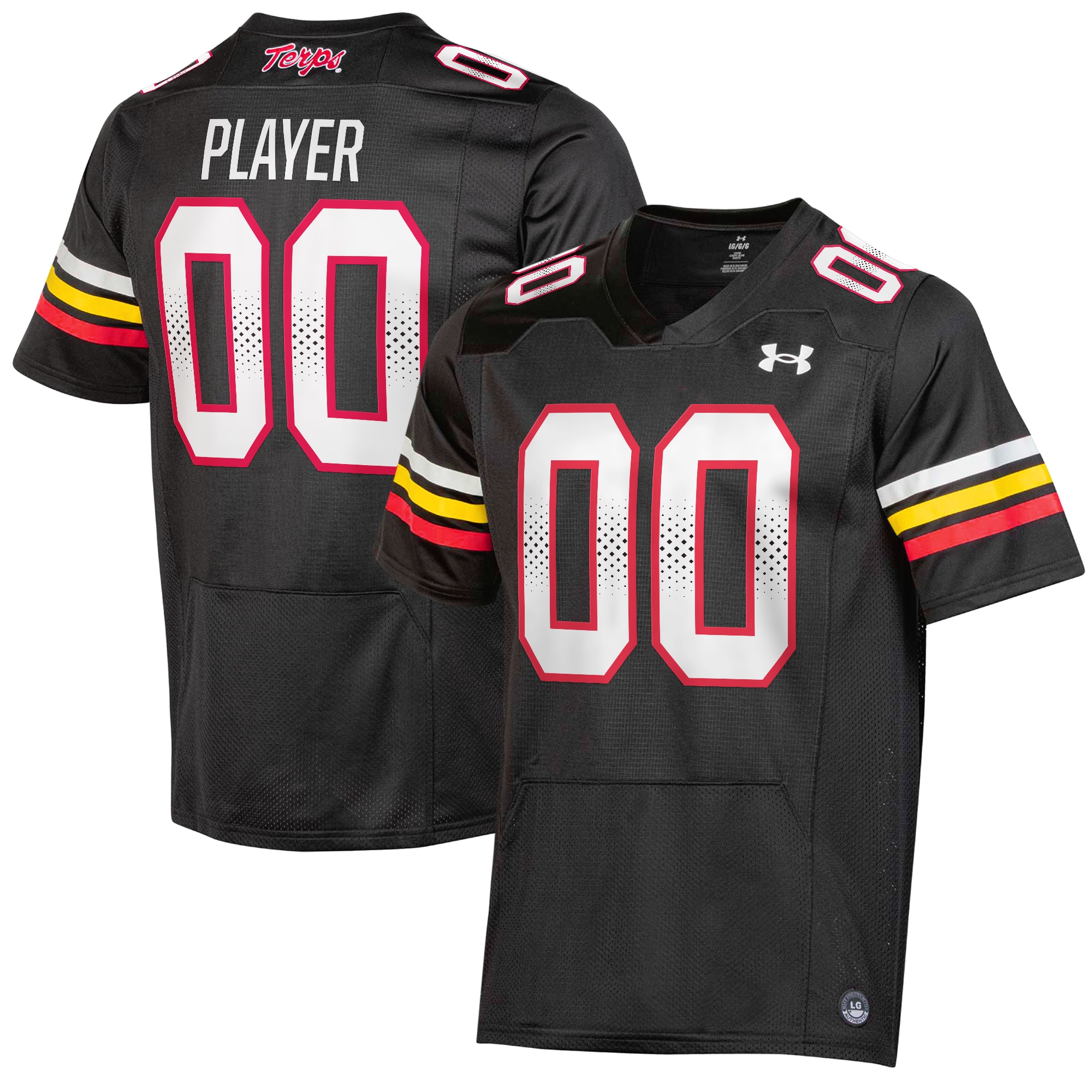 Maryland Terrapins Pick-A-Player NIL Replica 26/27 Football Jersey - Black