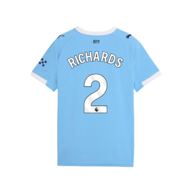 Top Tier Football Man City Home Shirt Kids Richards #2 2024-2025 S...