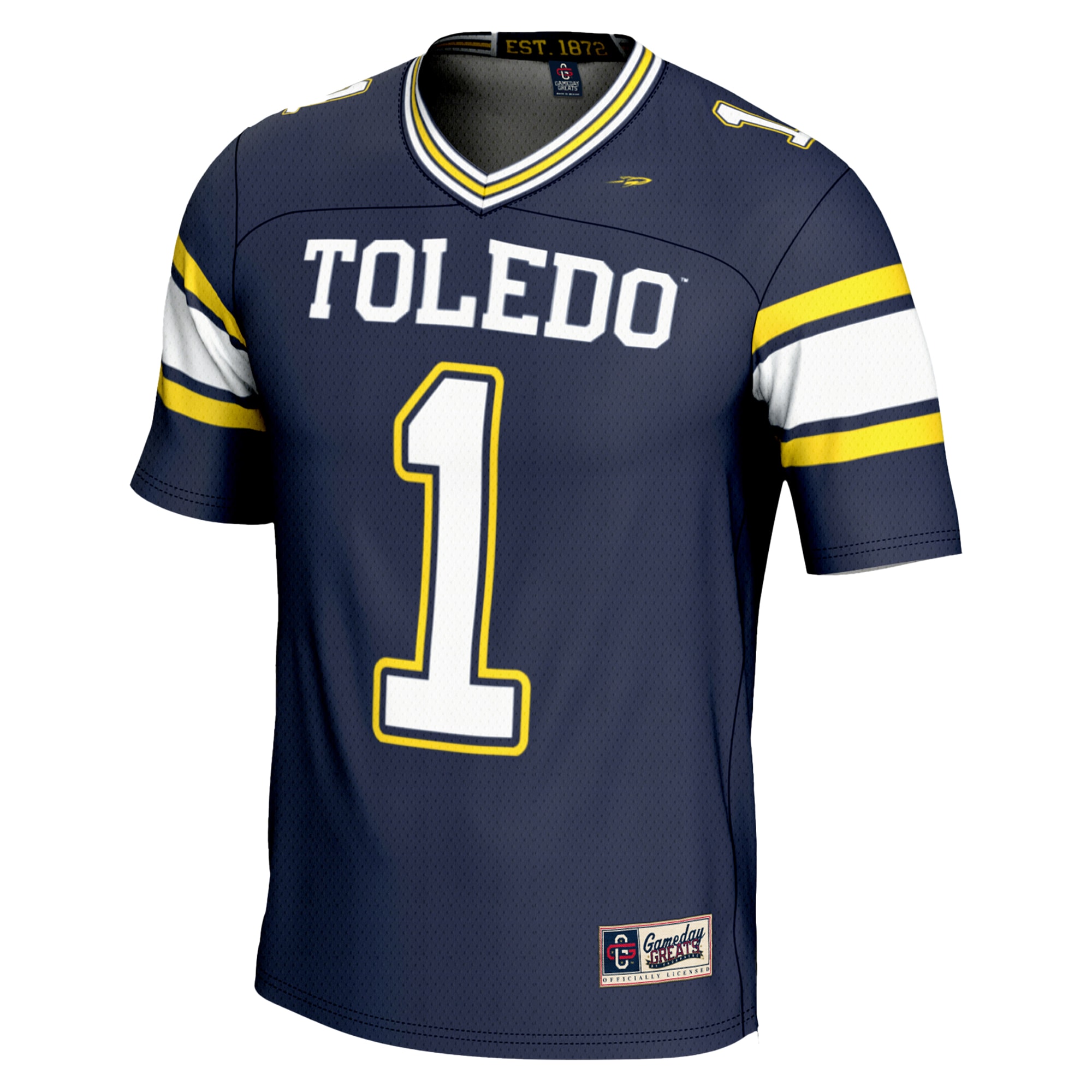 #1 Toledo Rockets GameDay Greats Endzone Football Jersey - Navy