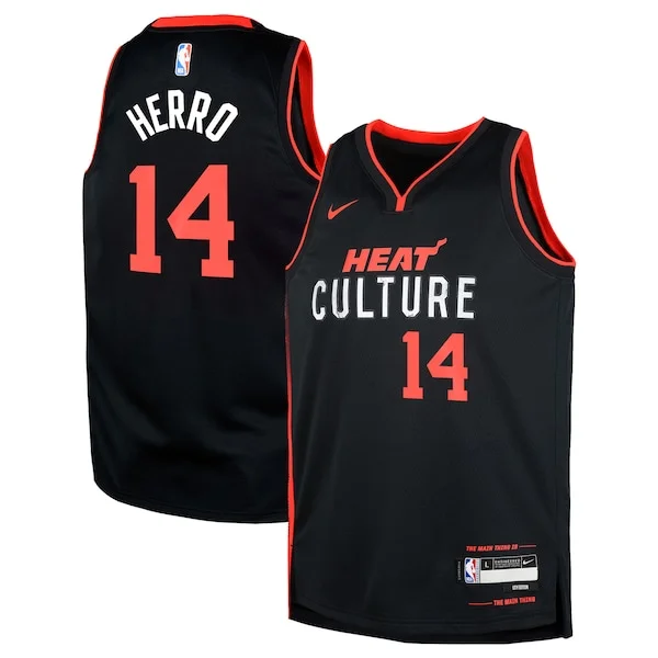 Tyler Herro MIA Authentic Team Jersey - Black - Licensed Product