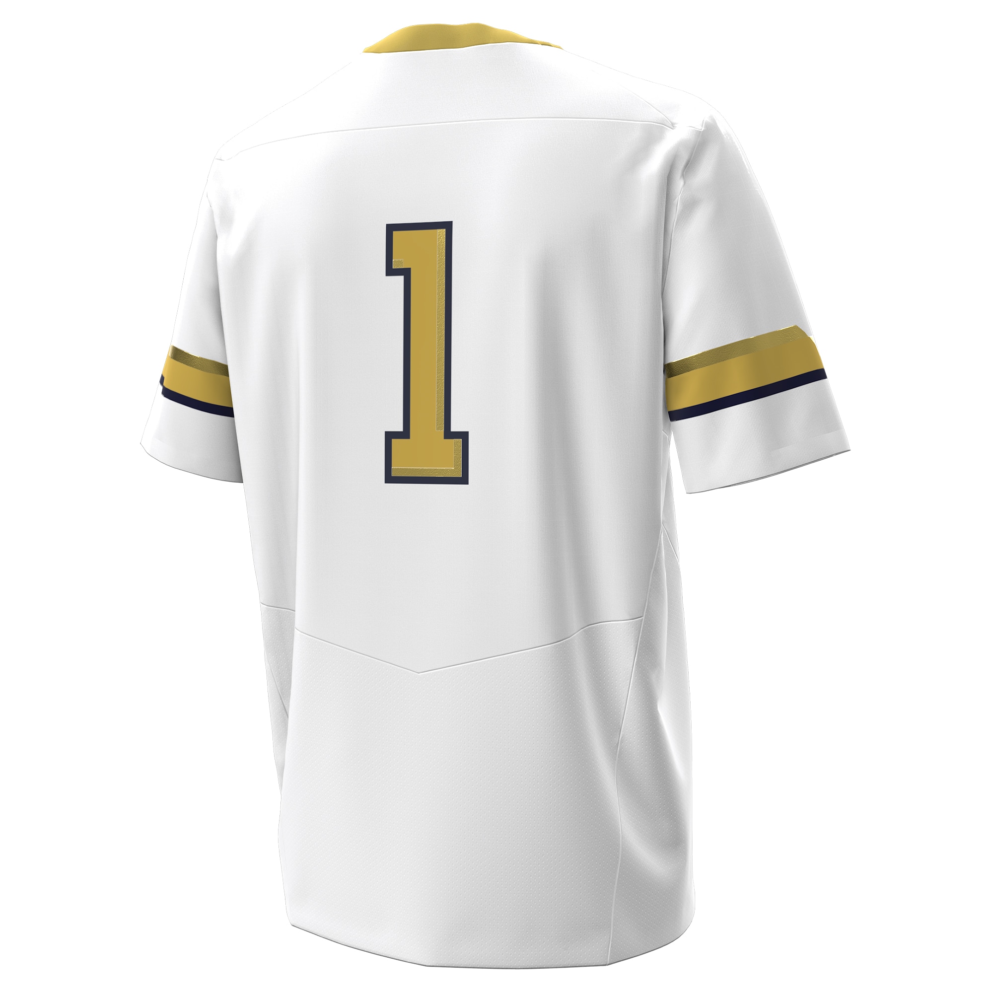 #1 Georgia Tech Yellow Jackets Away Replica Football Jersey - White