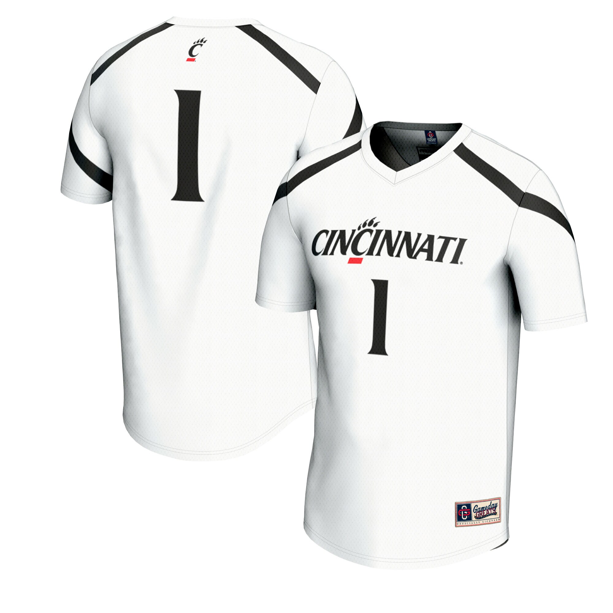 [NJP] Cincinnati Bearcats GameDay Greats Unisex Lacrosse Fashion Jersey - White