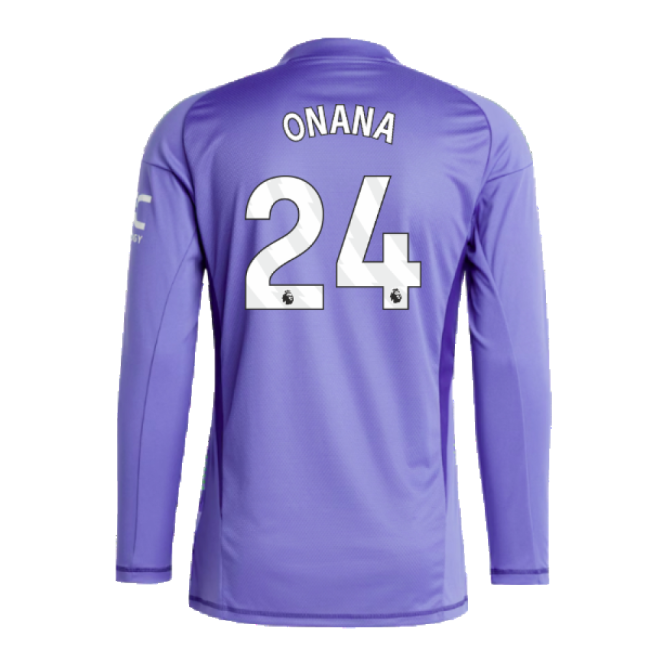 2024-2025 Man Utd Home LS Goalkeeper Kit (Purple) (Onana 24)