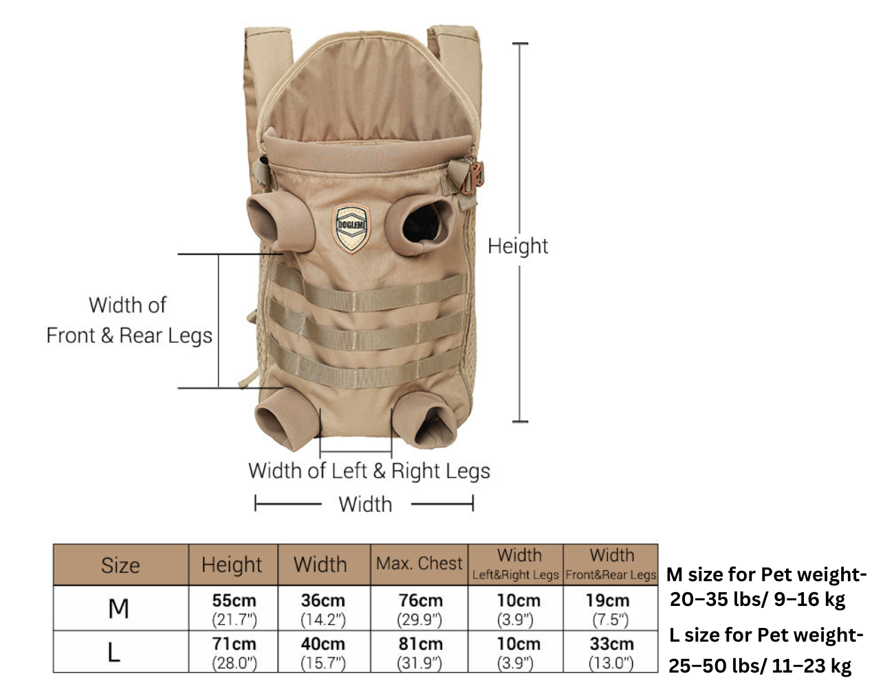 French Bulldog Frenchie Backpack Breathable Pet Carrier Durable Dog Item