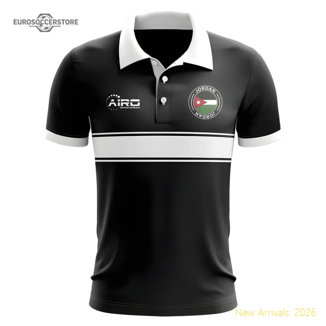 Exceptional Jordan Concept Stripe Polo Shirt (black) - Premium Collection