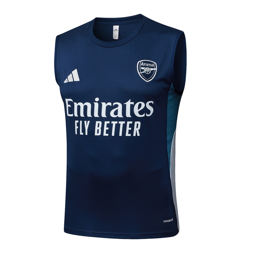 Arsenal 2025/2026 Blue and White Tank Top and Shorts