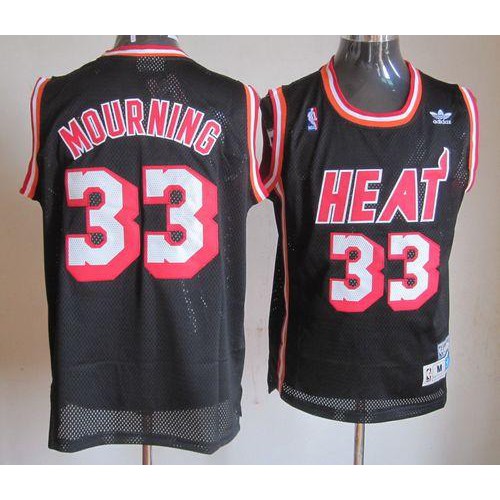 Black MIA Miami Heat #33 Game-Used Style Jersey NBA Fan Apparel