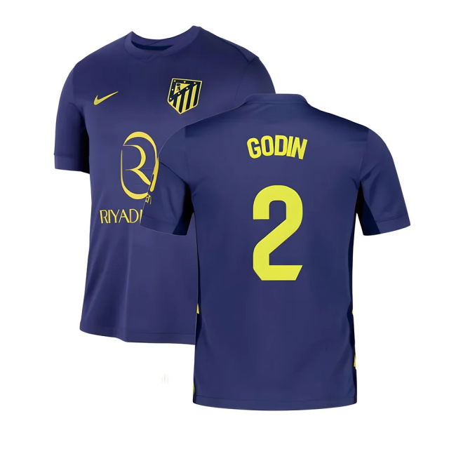 2025-2026 AM Away Durable Football Shirt (Godin 2) Antibacterial