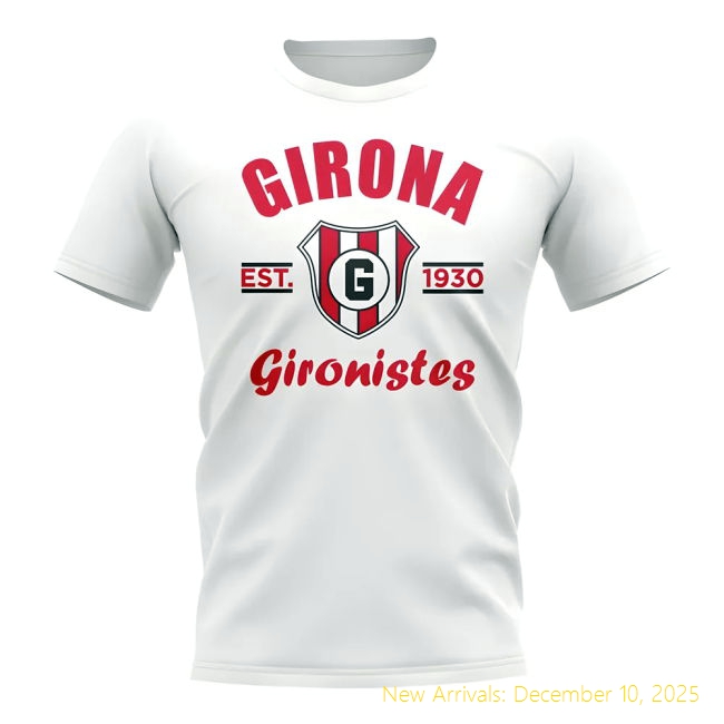 Girona Established Football T-Elite Shirt (White) - Competitive Price