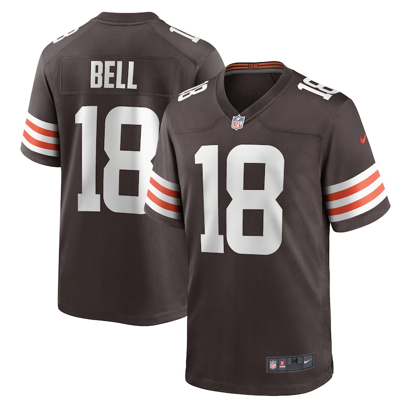 None David Bell CLE Browns Timeless Game-Ready Jersey Football Apparel