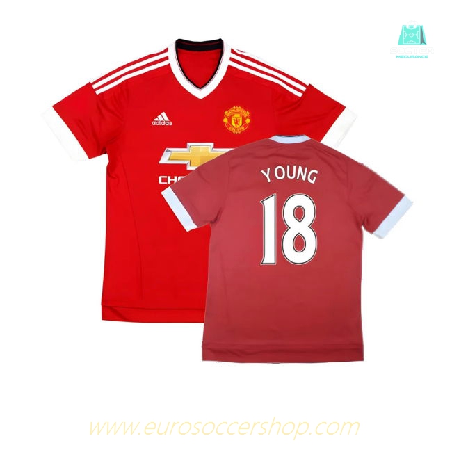 Manchester United 2015-16 Home Shirt (Mint) (Young 18)