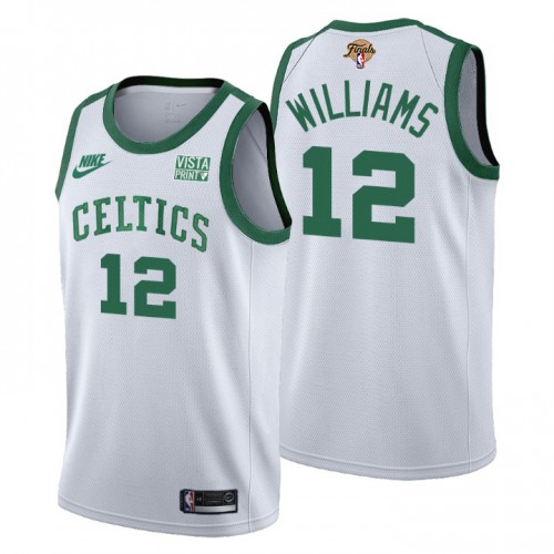 White Nike Boston Celtics #12 Celtics Jersey - Breathable Material