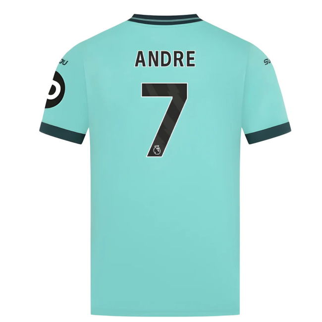 Wolves Wolves Away Shirt Andre #7 Professional Grade Committed Fre...