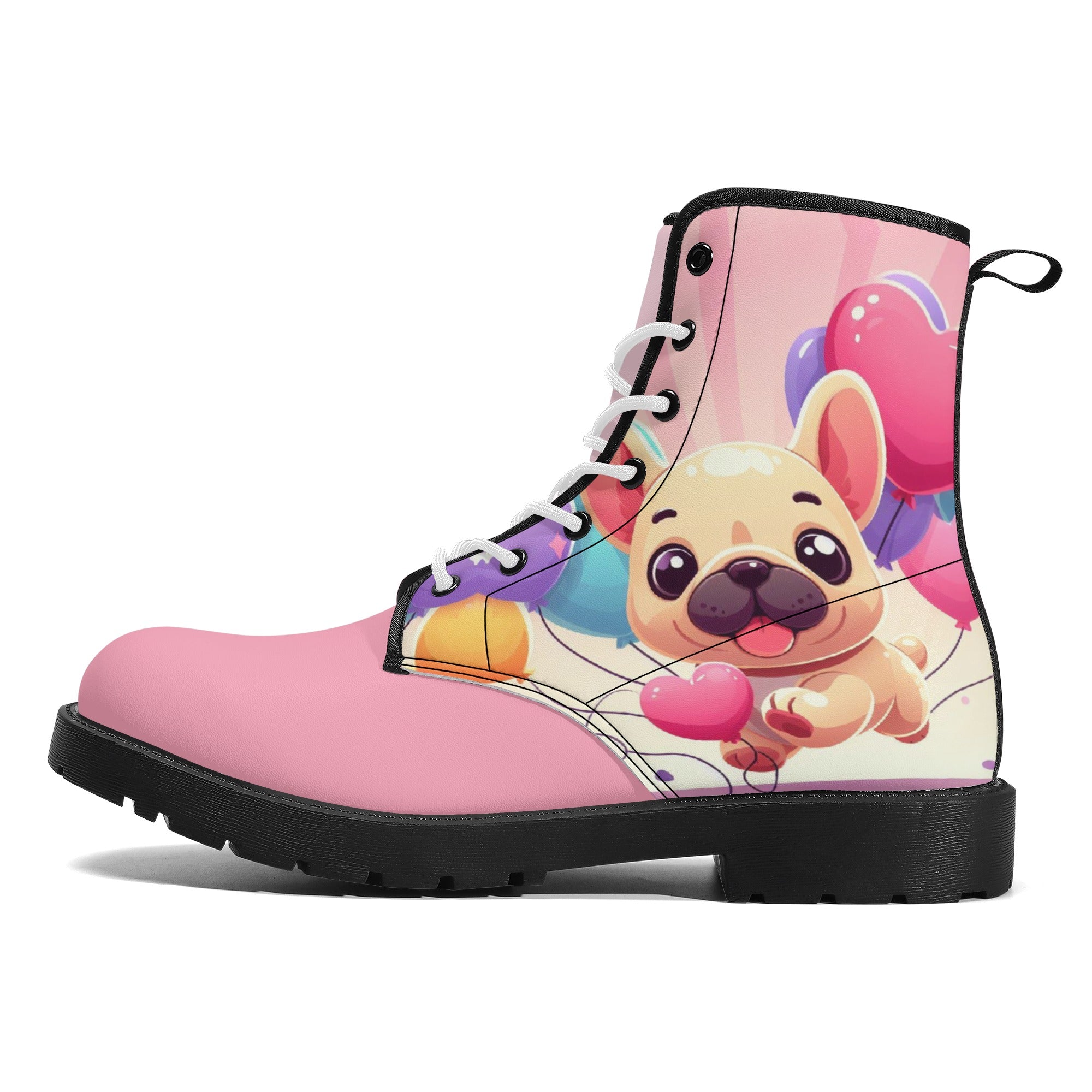 French Bulldog Lexi Leather Boots Cute Frenchie Essential