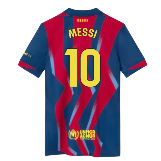 Premium 2025-2026 Barcelona Fourth Shirt (Kids) (Messi 10)