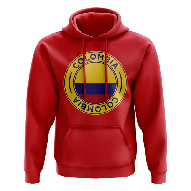 Jersey Colombia Football Badge Hoodie (Red) High Performance