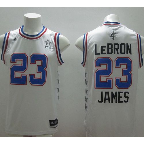 White LeBron James #23 Jersey - Cost-Effective Basketball Jersey